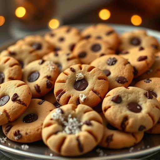 Et billede af forskellige slags cookies, der ligger på et fad